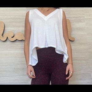 White Flowy Top